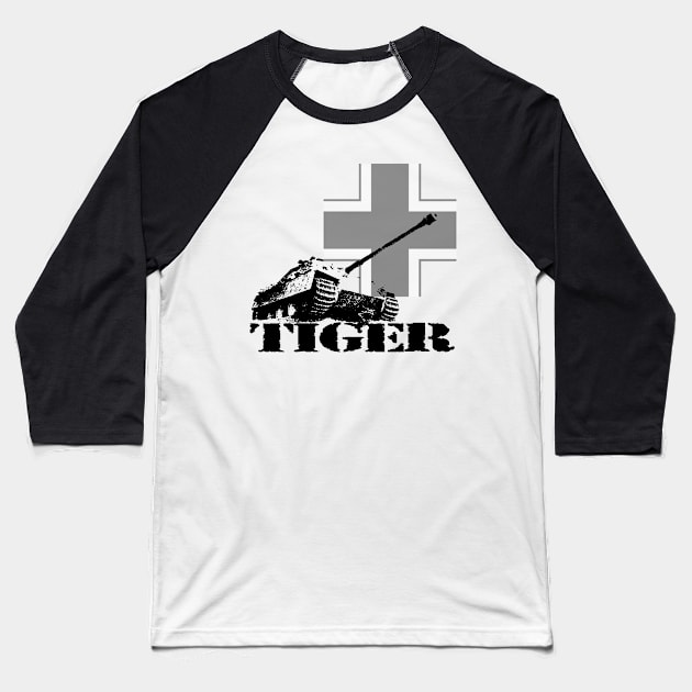 tiger tank Jagdpanzer V Baseball T-Shirt by hottehue